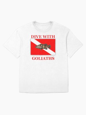 Dive With Goliaths - Goliath Groupers Oversized T-Shirt