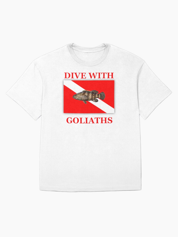 Dive With Goliaths - Goliath Groupers Oversized T-Shirt