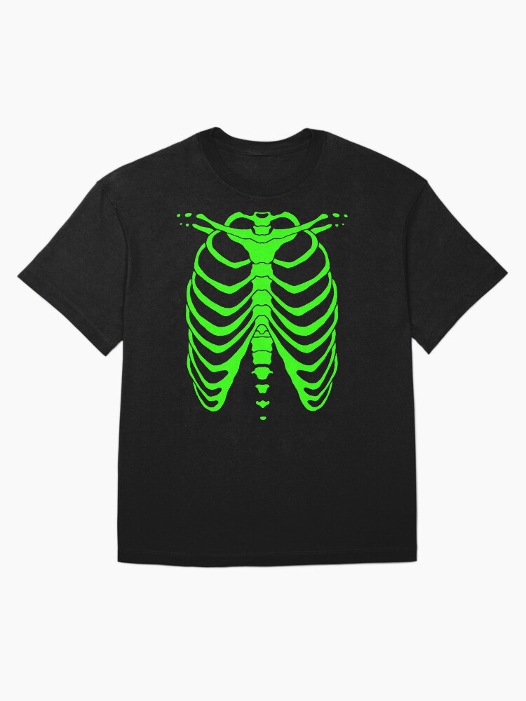 Skeleton Ribcage (bright green) Oversized T-Shirt