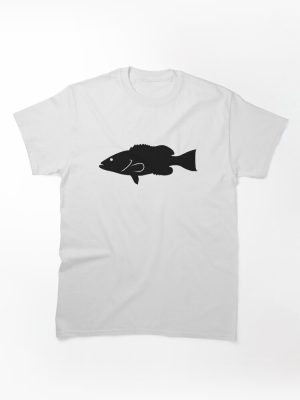 Gag Grouper Fish Silhouette (Black) Classic T-Shirt