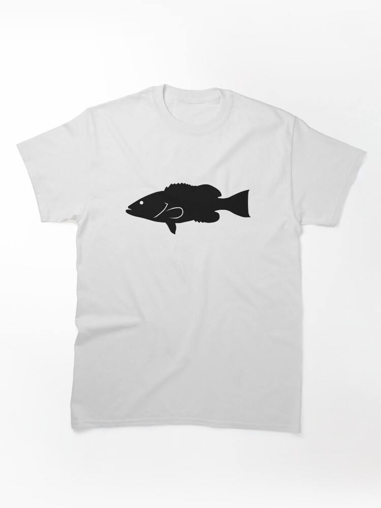 Gag Grouper Fish Silhouette (Black) Classic T-Shirt