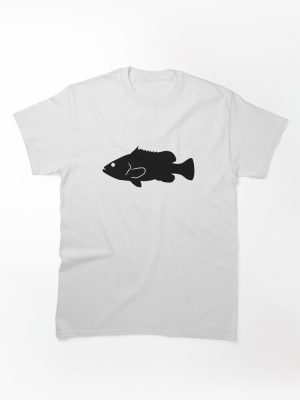 Warsaw Grouper Fish Silhouette (Black) Classic T-Shirt