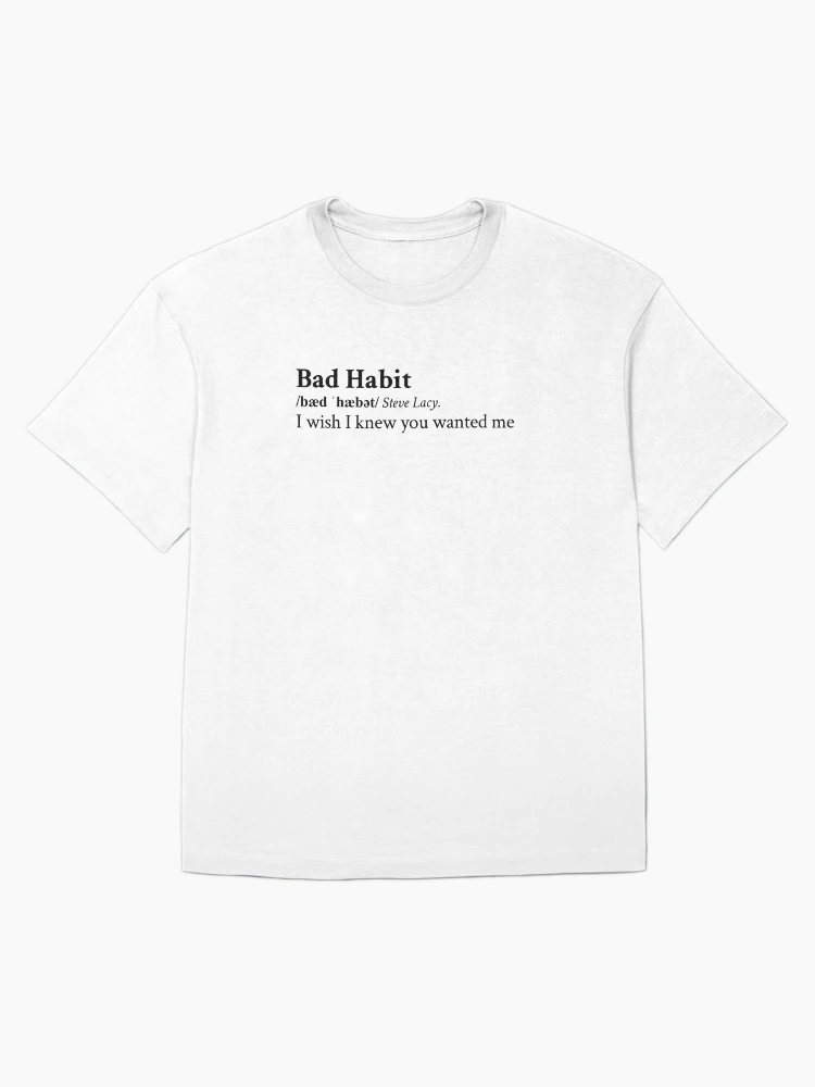 Bad Habit by Steve Lacy Oversized T-Shirt