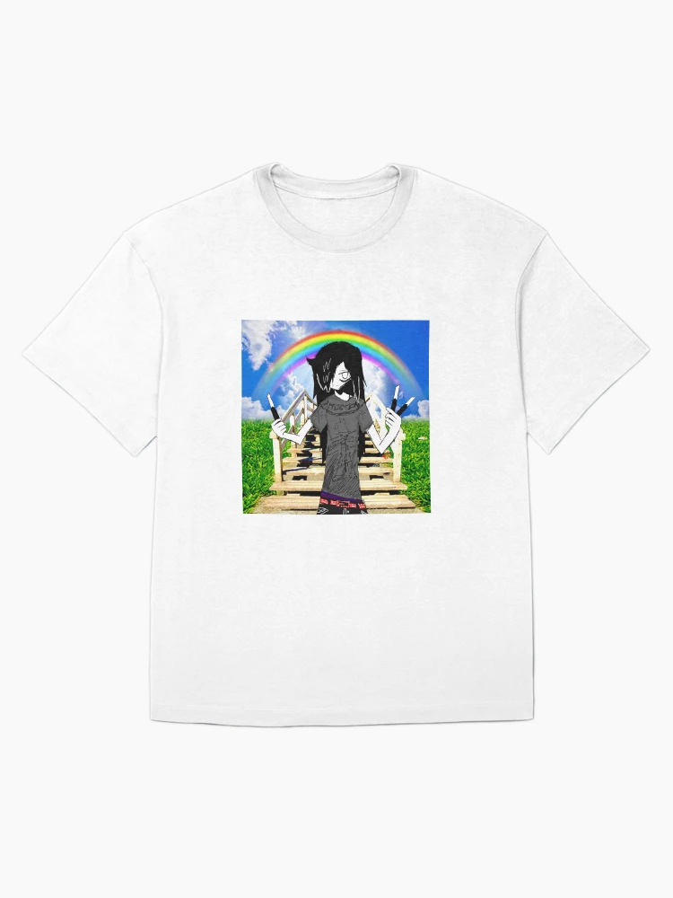 Tomoko on da rainbow bridge Oversized T-Shirt