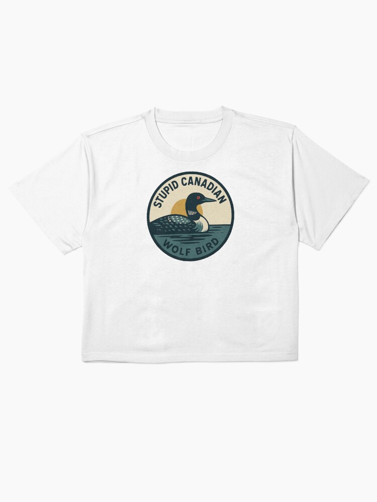 Stupid Canadian Wolf Bird Boxy T-Shirt
