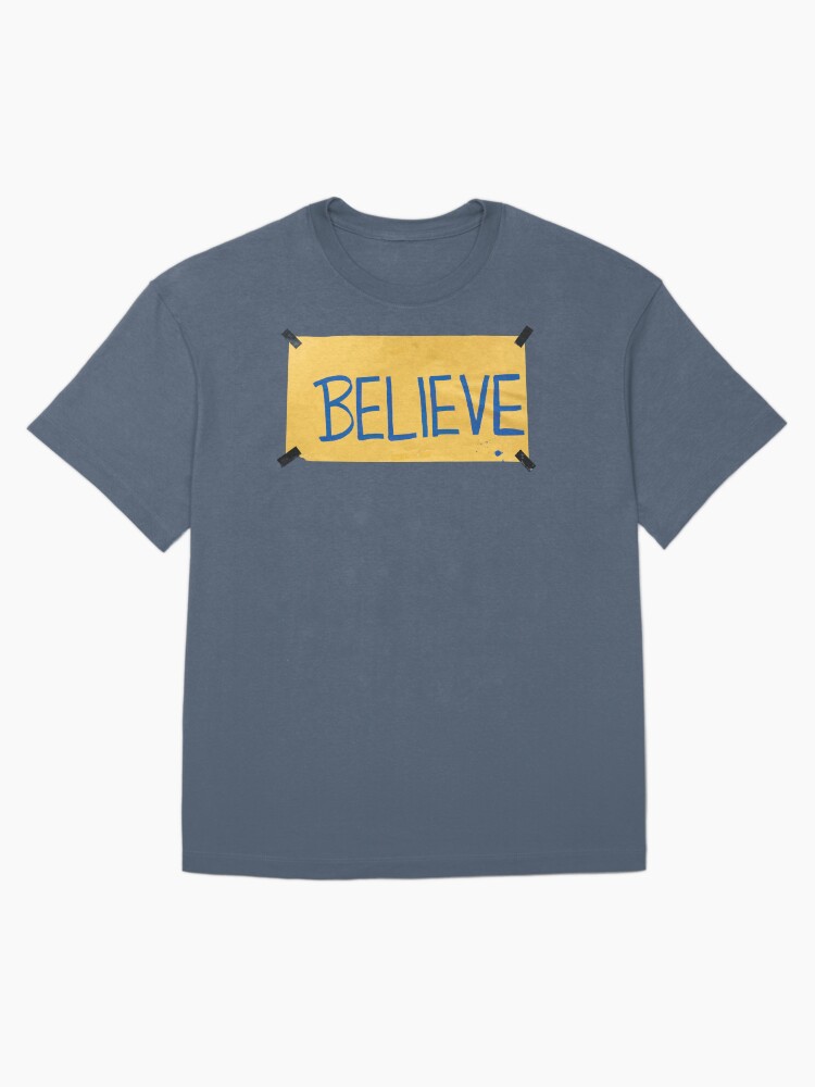 Believe in Positivity with Ted Richmond Retro Football Signage Oversized T-Shirt