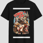 Retro Arcade Donkey Kong Squad Graphic T-Shirt