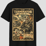 Vintage 1930s Cartoon Terminator Graphic T-Shirt