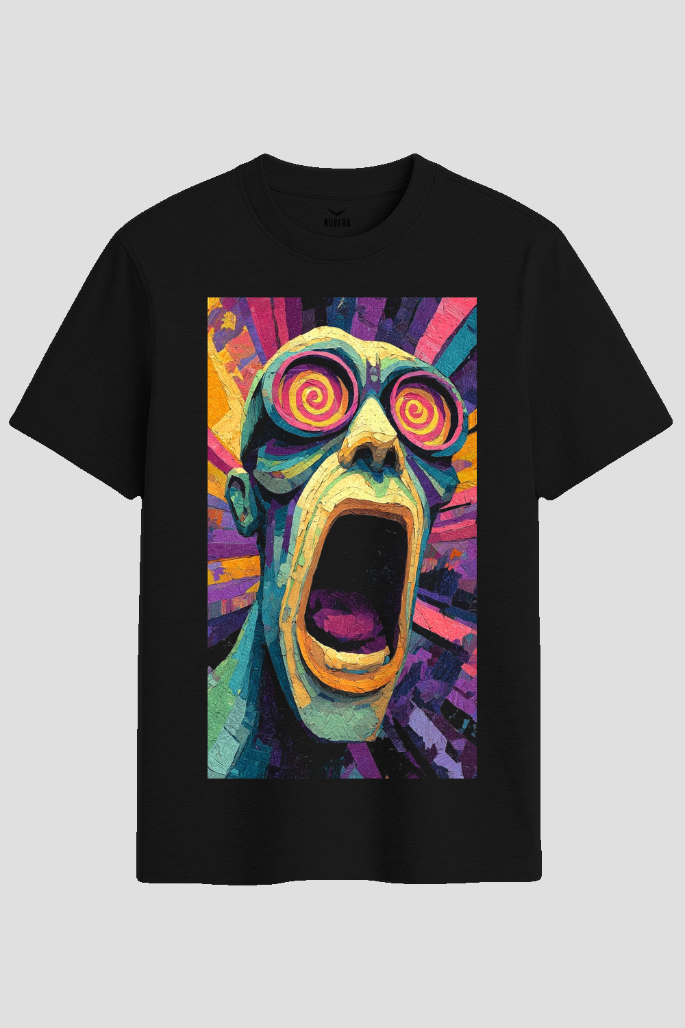 Psychedelic Scream Graphic T-Shirt