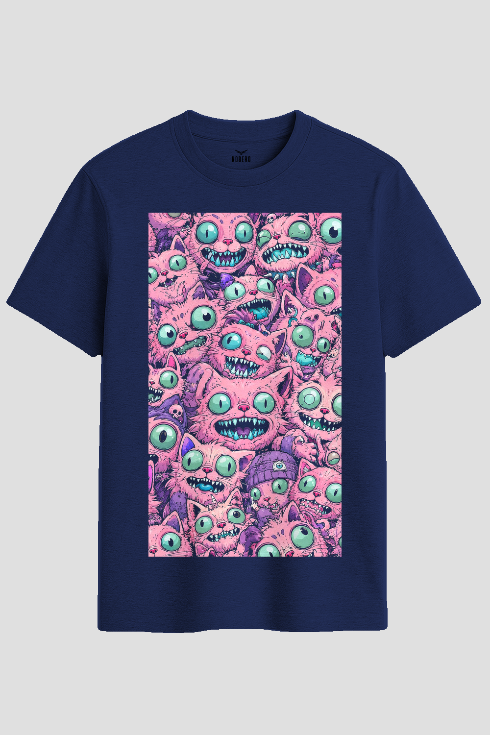 Creepy Cute Monster Cats Graphic T-Shirt