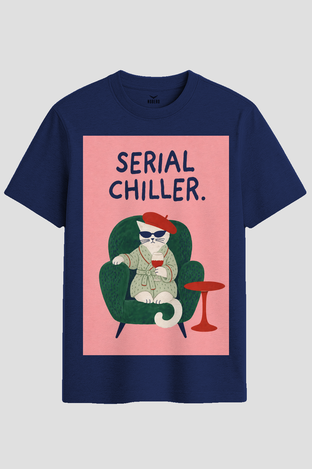 Serial Chiller Cat Graphic T-Shirt
