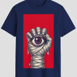 Surreal Evil Eye Bandaged Fist Graphic T-Shirt