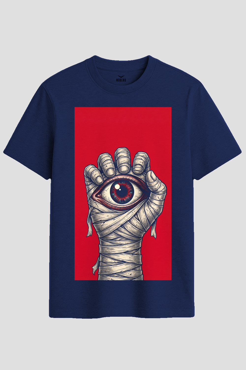 Surreal Evil Eye Bandaged Fist Graphic T-Shirt