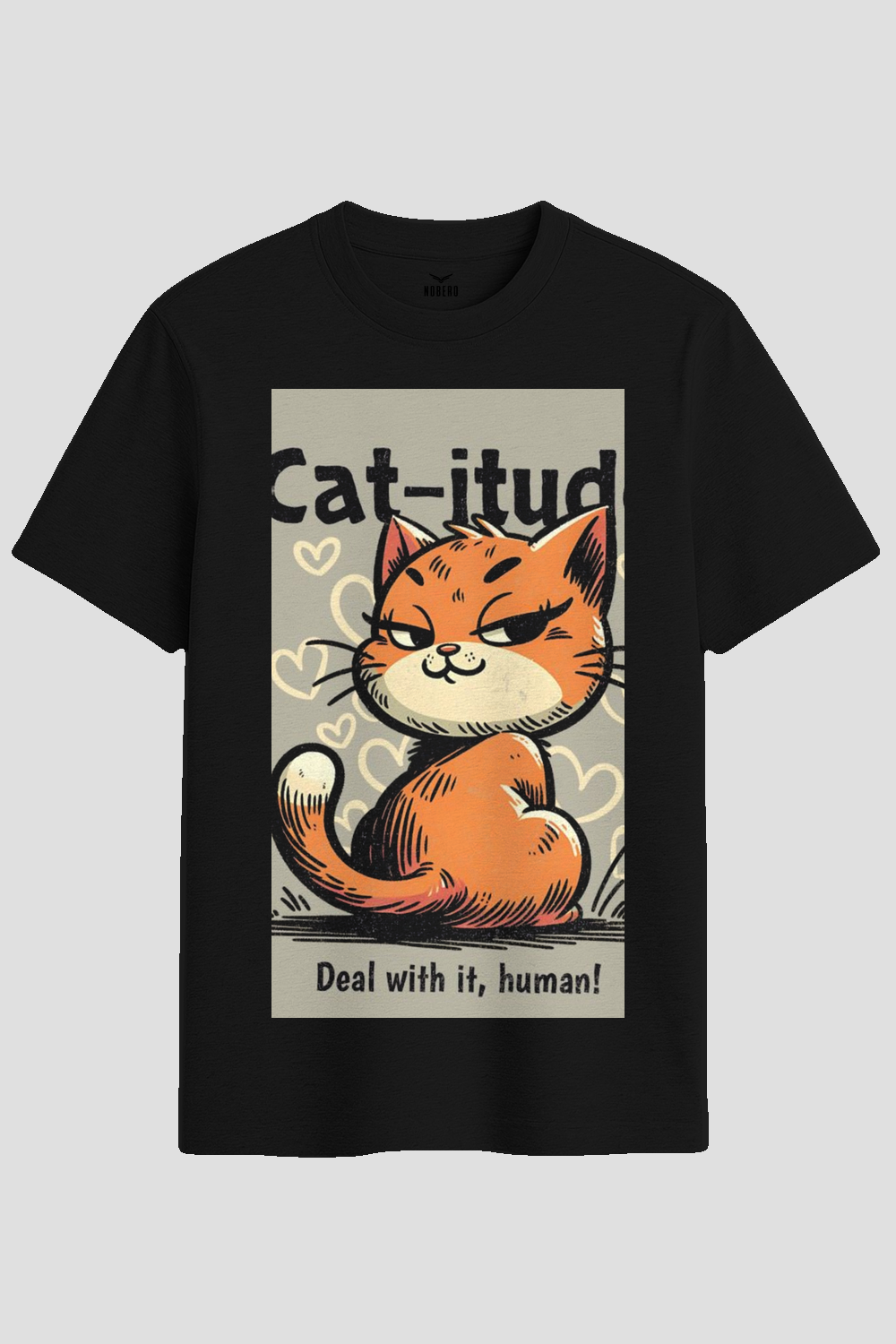 Cat-itude Sassy Cat Graphic T-Shirt