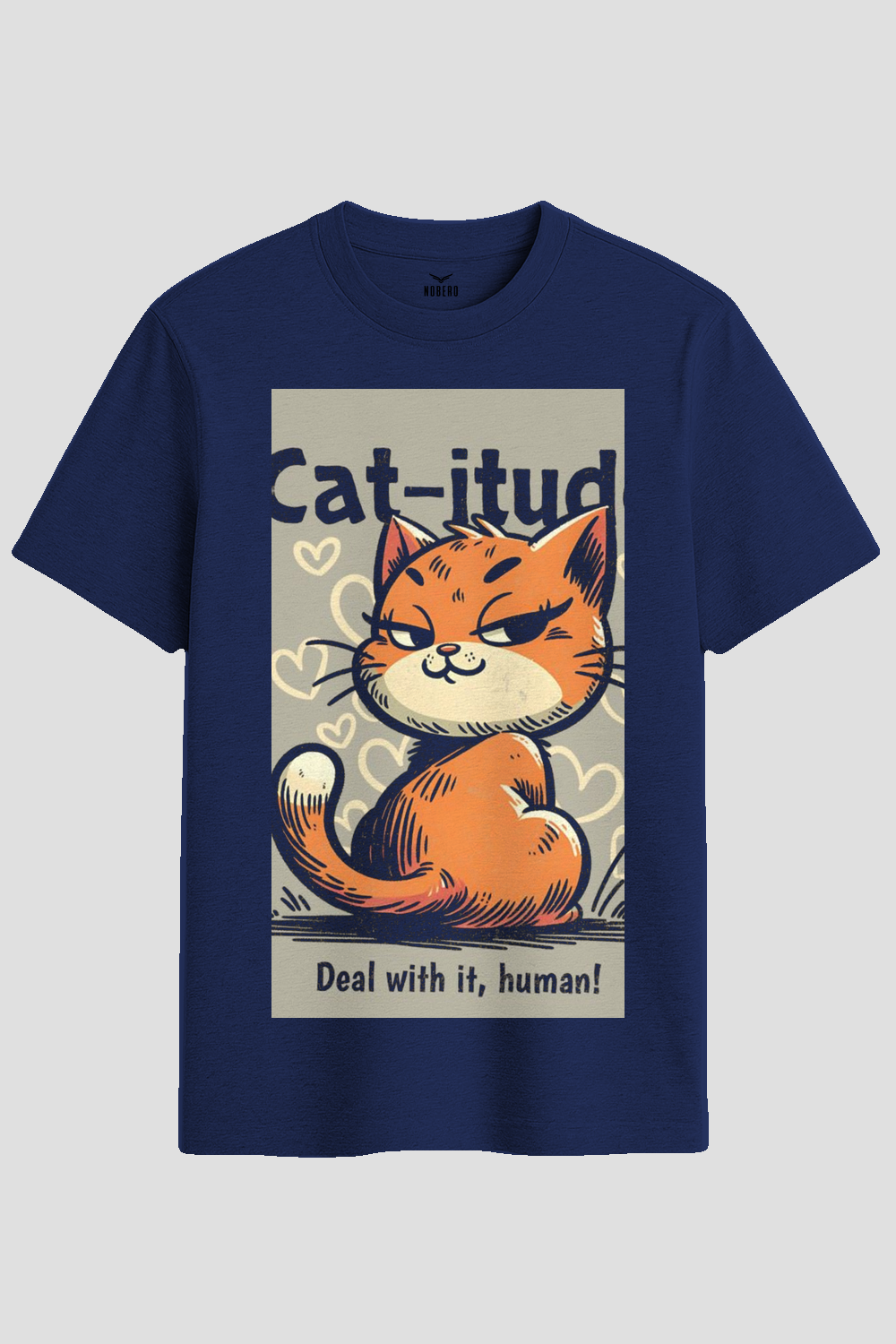 Sassy Cat-itude Deal With It Graphic T-Shirt