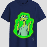 Glowing Alien Cartoon Parody Graphic T-Shirt