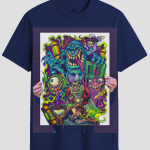 Creepy Closet Monsters Graphic T-Shirt