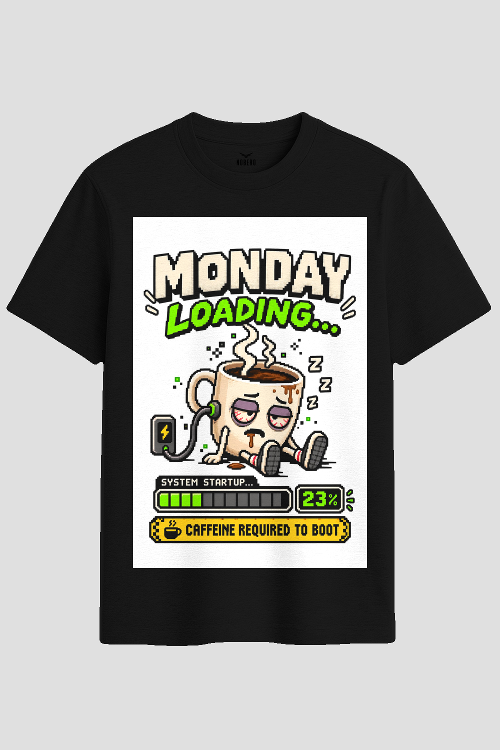 Monday Loading Caffeine Graphic T-Shirt