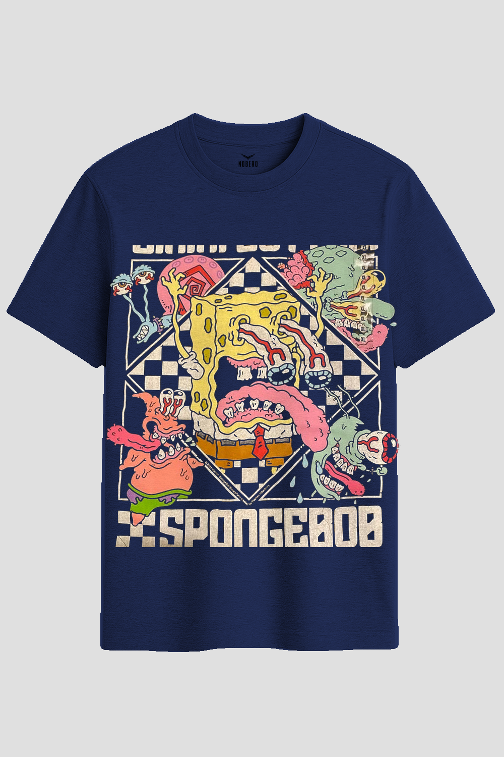 Psychedelic SpongeBob Streetwear Graphic T-Shirt