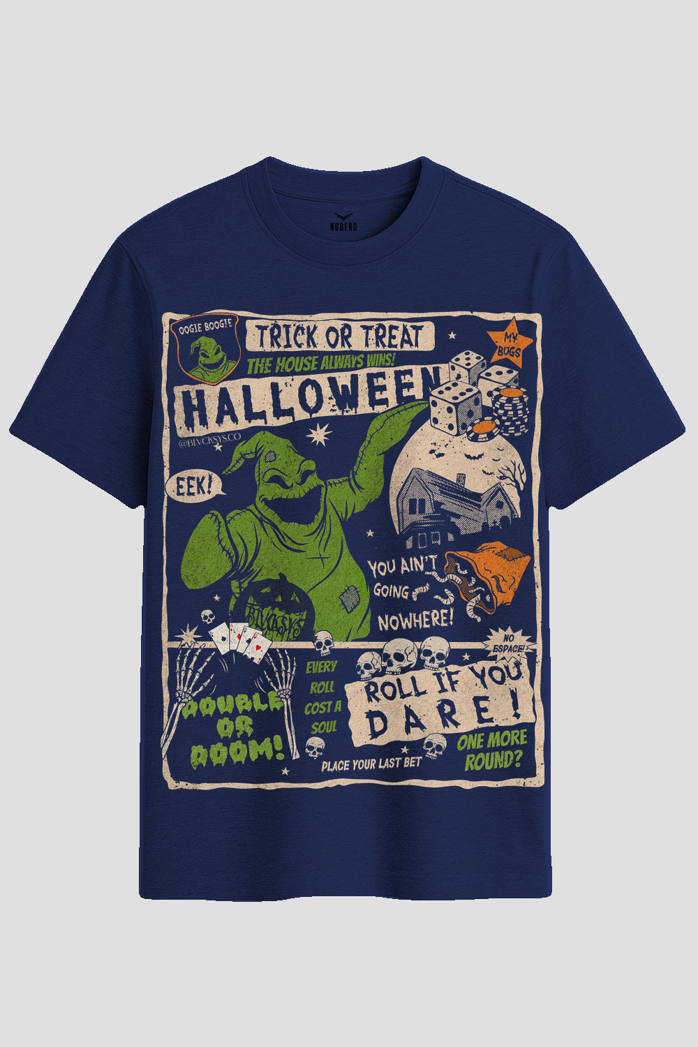 Vintage Oogie Boogie Roll If You Dare Graphic T-Shirt