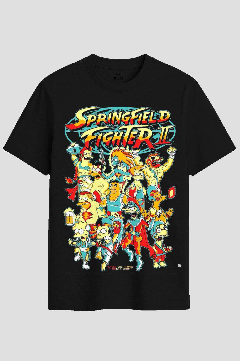 Springfield Fighter Retro Arcade Graphic T-Shirt