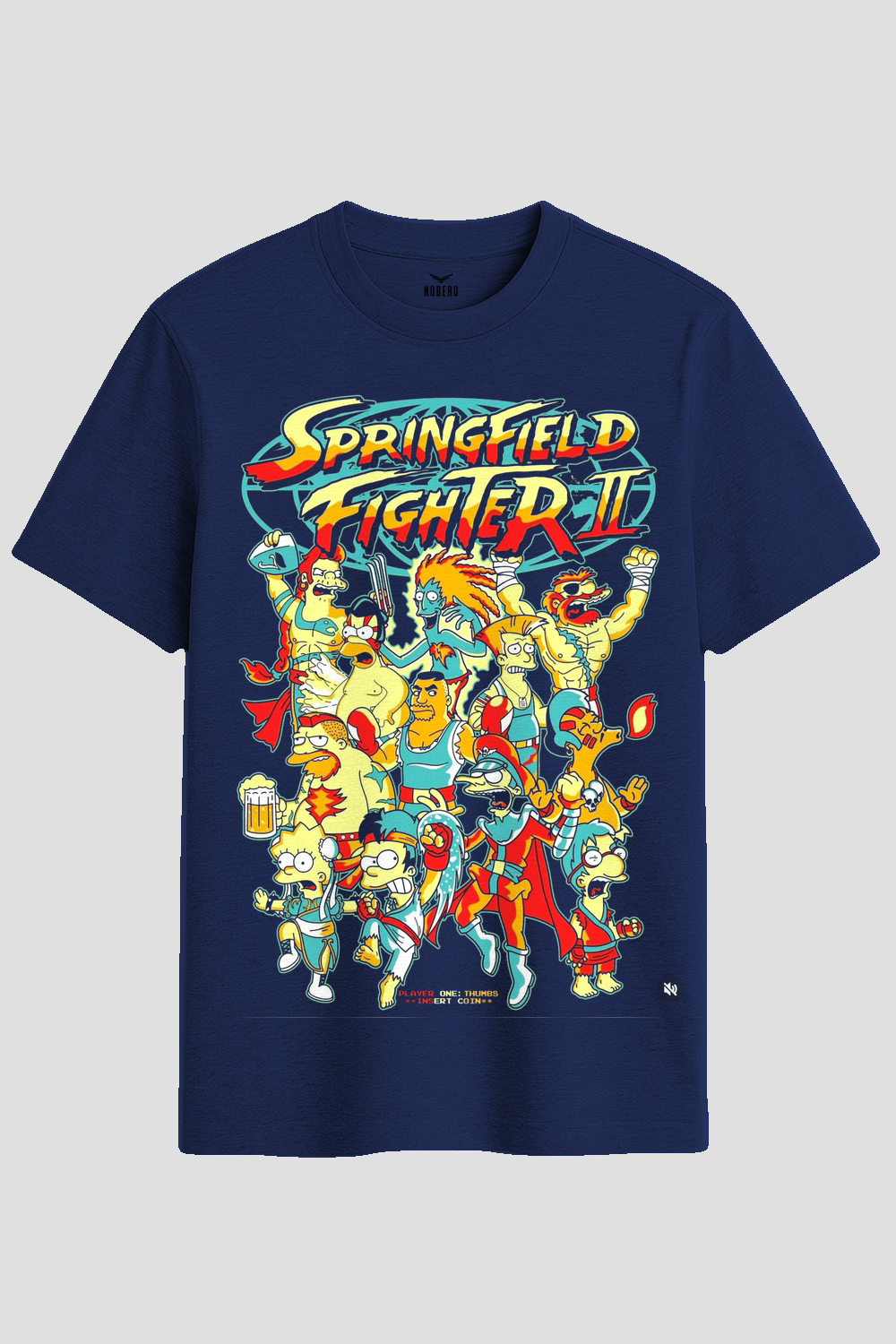 Springfield Fighter II Retro Parody Graphic T-Shirt