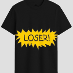 Comic Pop Art Loser Graphic T-Shirt
