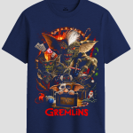 Gremlins Retro Gizmo & Stripe Graphic T-Shirt