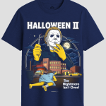 Halloween II Michael Myers Retro Horror Graphic T-Shirt