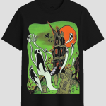 Haunted House Lifestyle Spooky Graphic T-Shirt