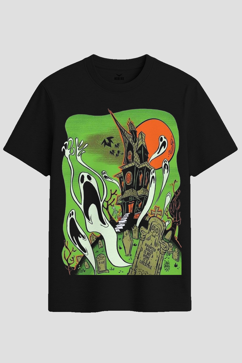 Haunted House Lifestyle Spooky Graphic T-Shirt