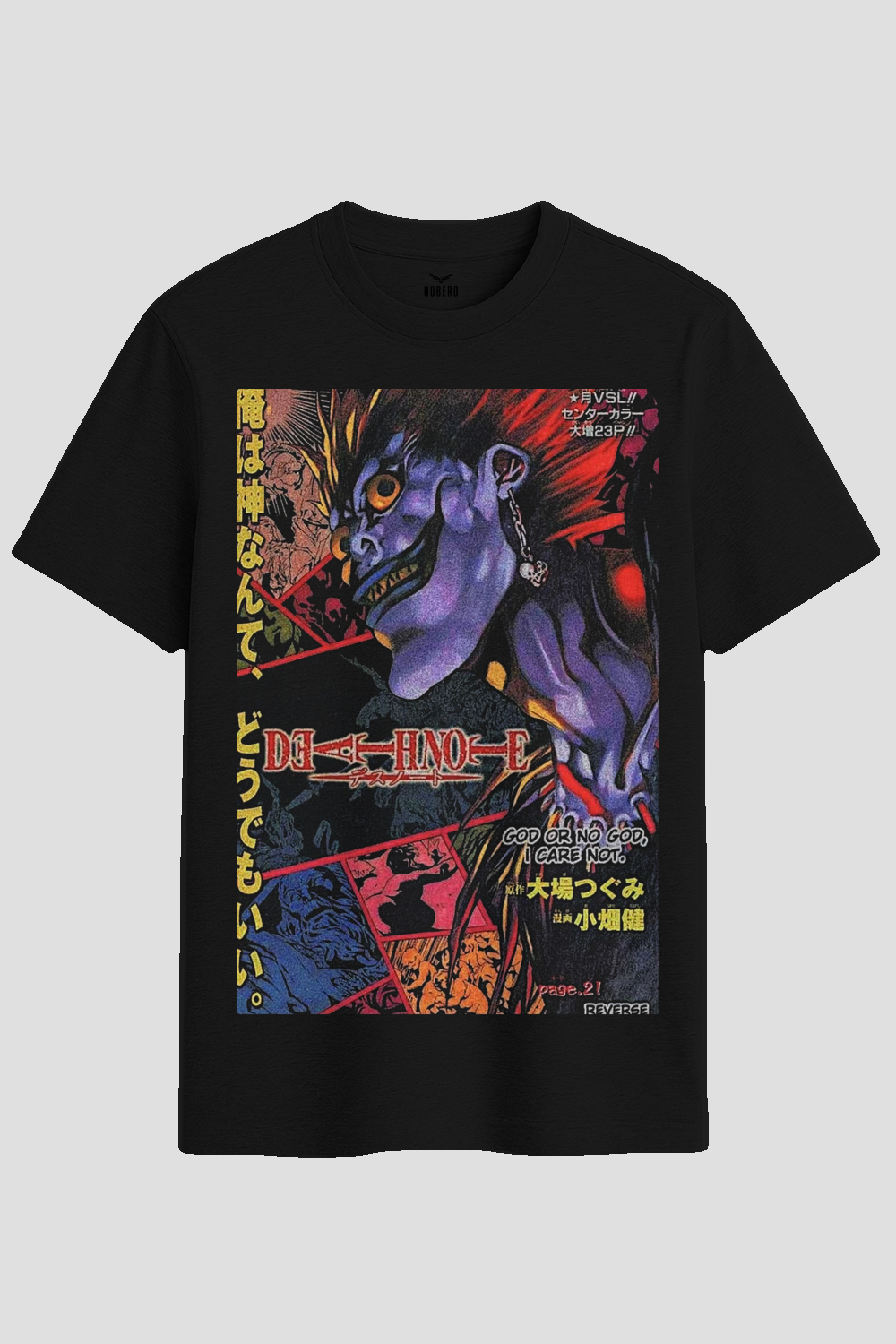 Death Note Ryuk Manga Cover Graphic T-Shirt
