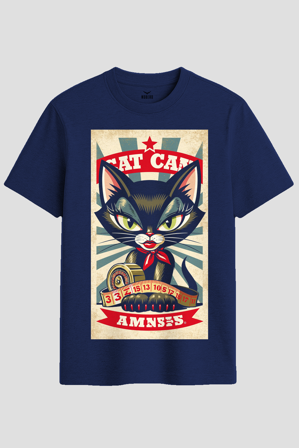 Retro Vintage Circus Cat Graphic T-Shirt