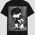 Vintage Goth Cartoon Dance Graphic T-Shirt