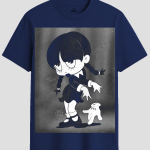 Retro Spooky Cartoon Girl Graphic T-Shirt