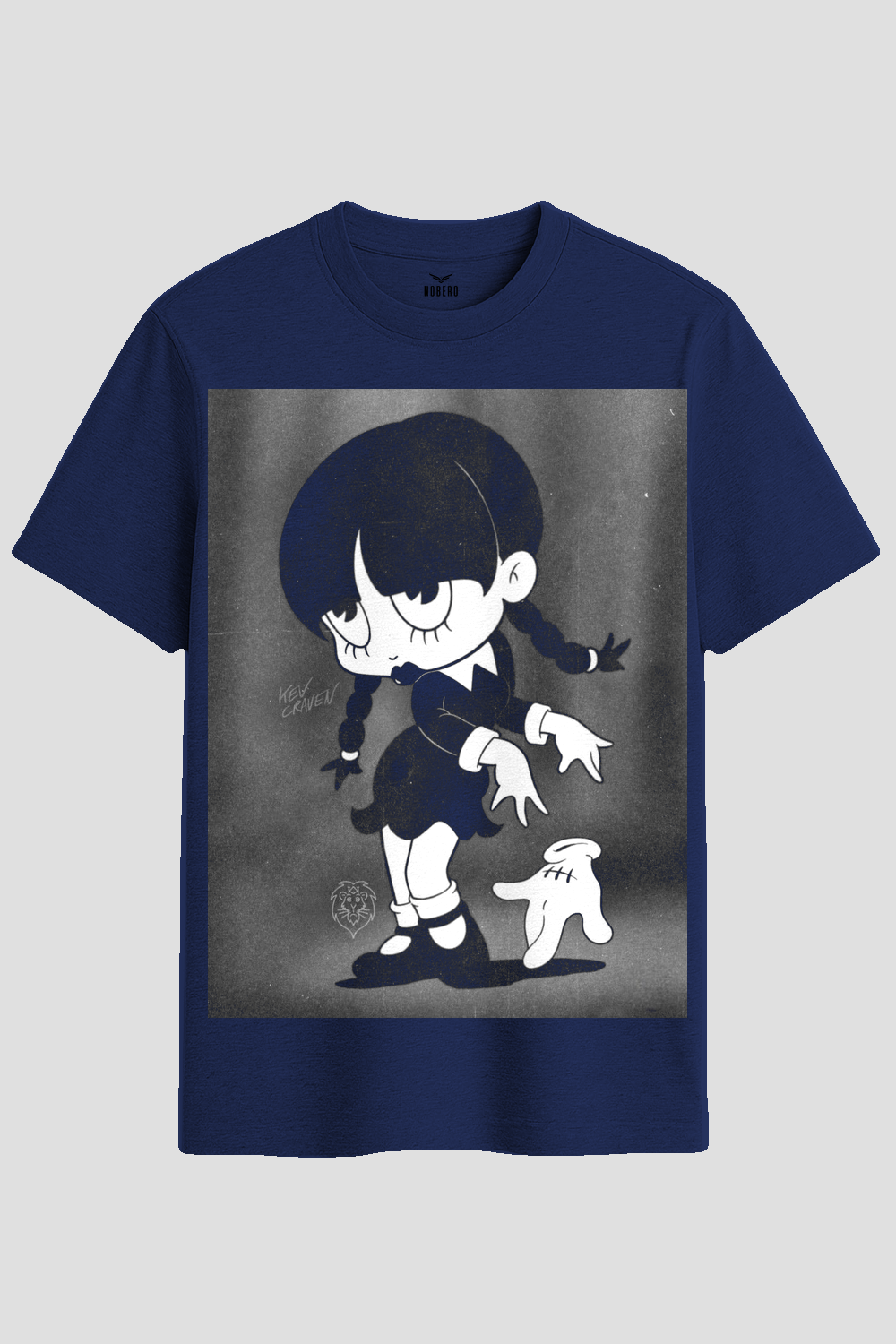 Retro Spooky Cartoon Girl Graphic T-Shirt