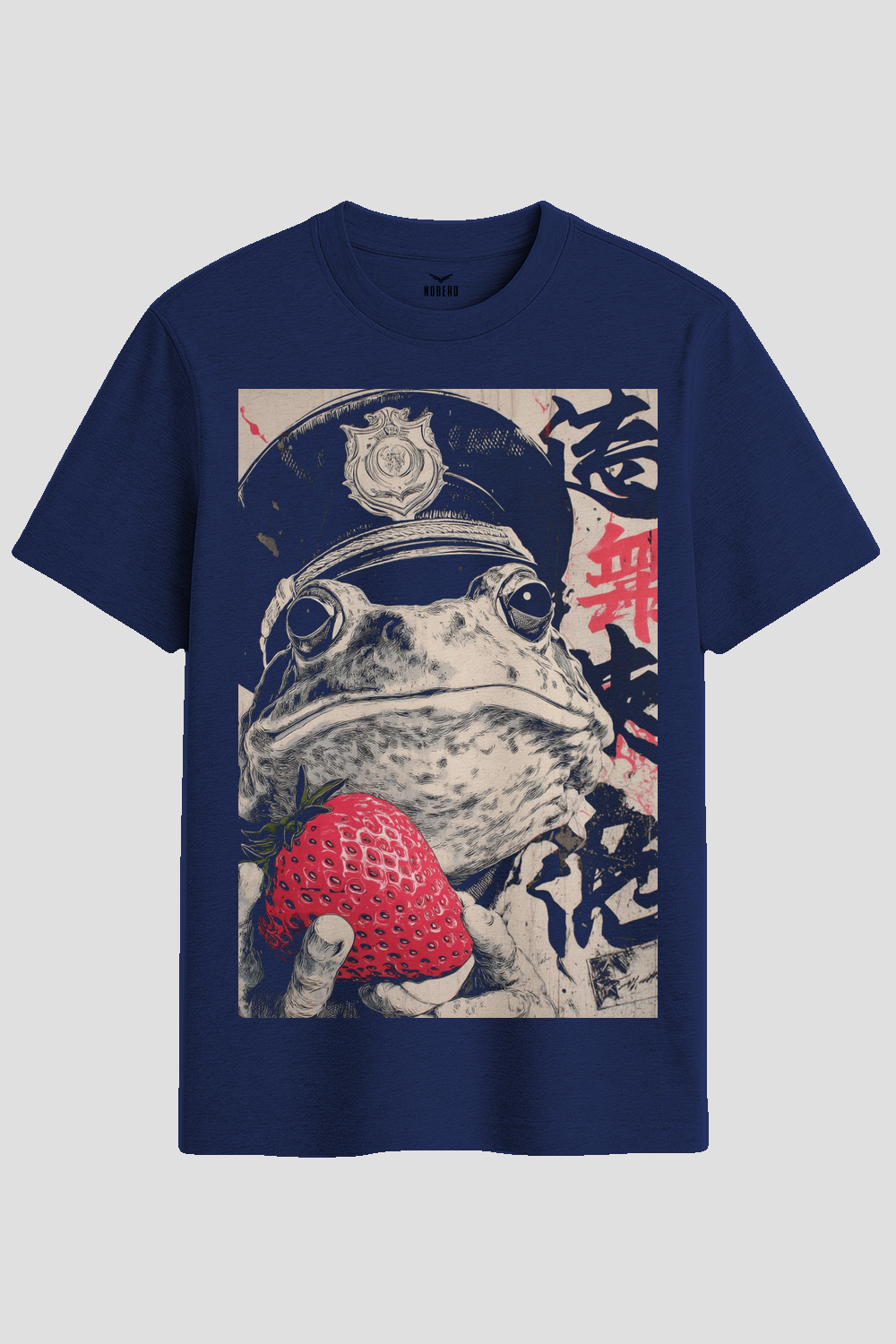 Vintage Officer Toad Strawberry Graphic T-Shirt