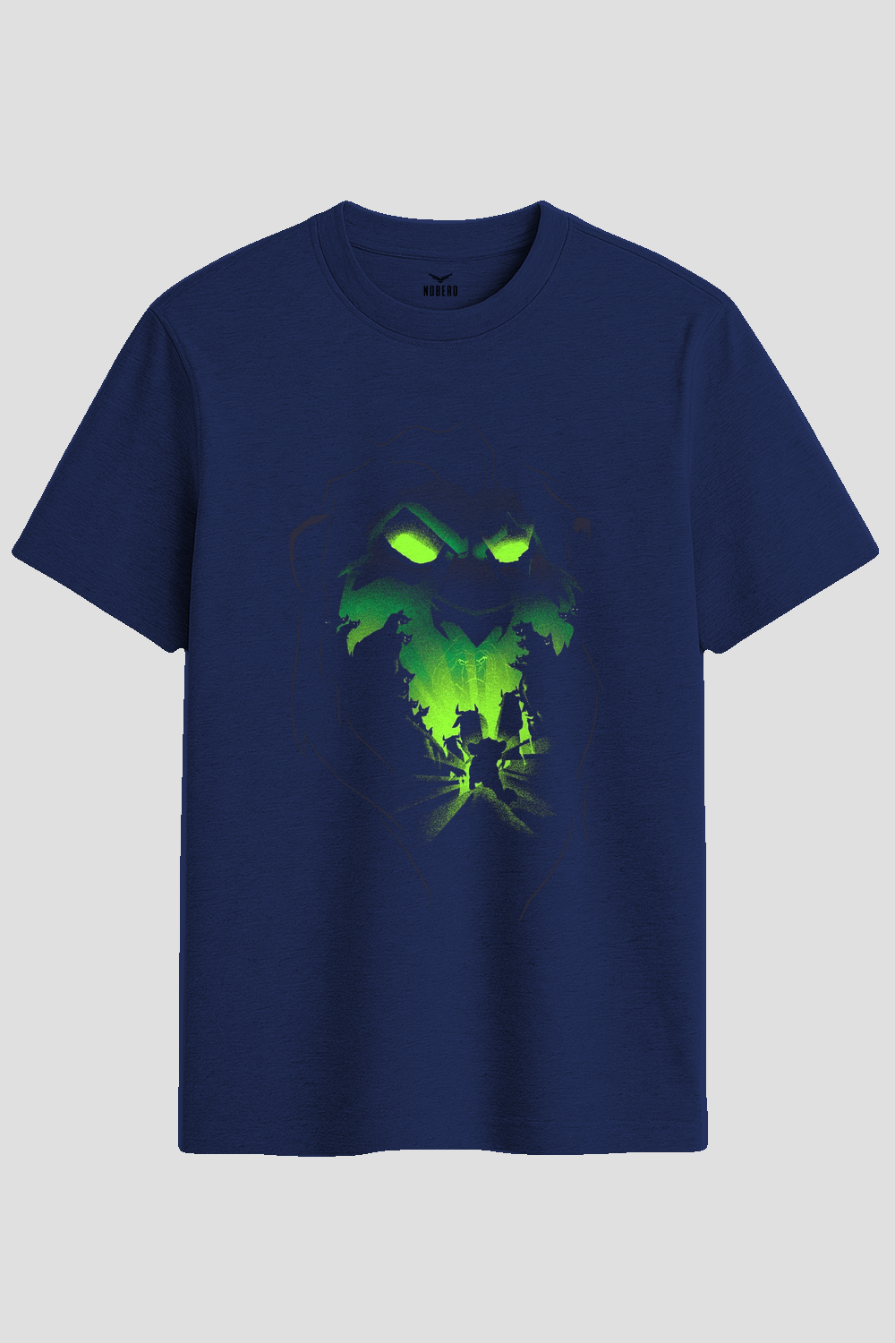 Villainous Lion Shadow Glow Graphic T-Shirt