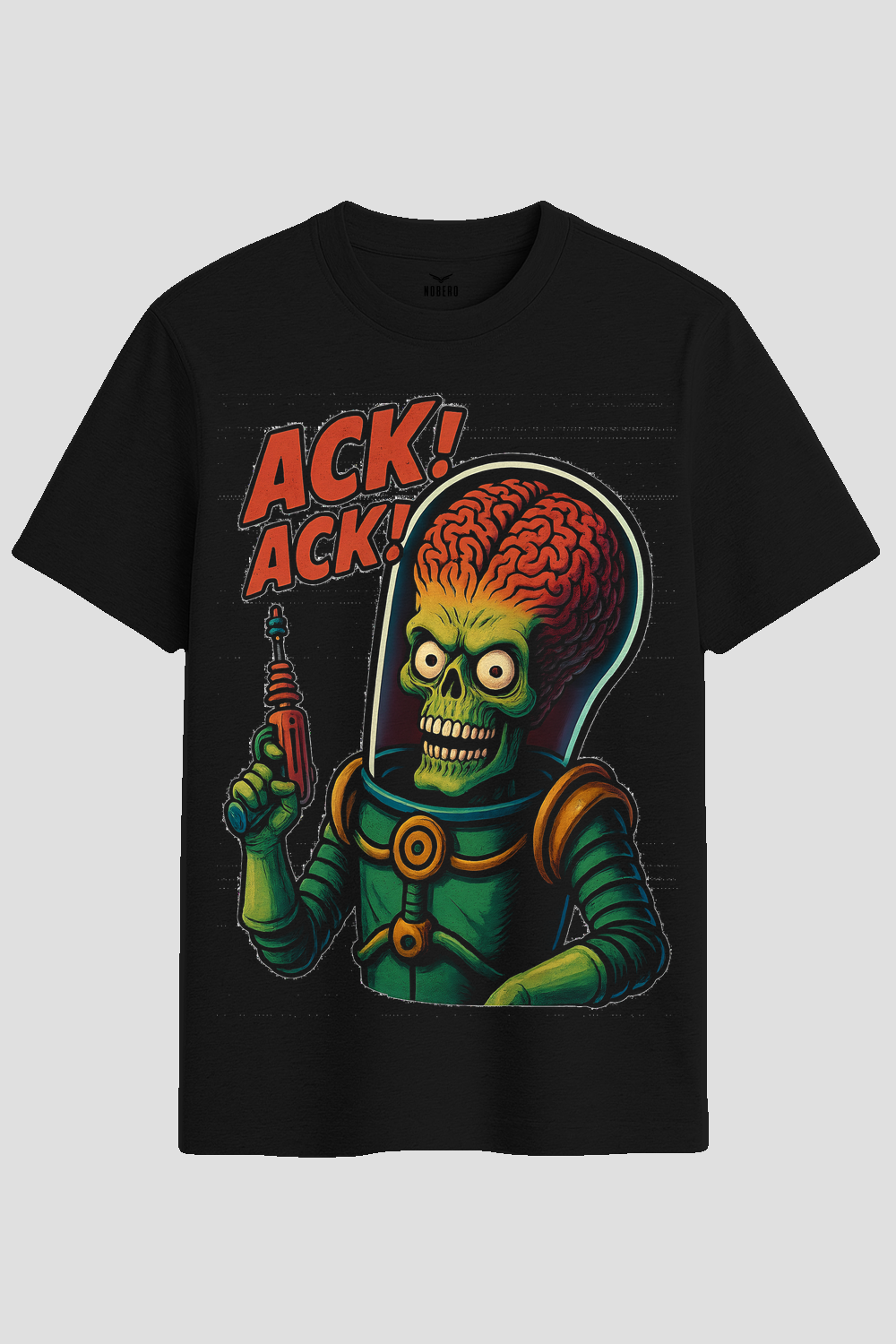 Retro Sci-Fi Martian Ack Ack Graphic T-Shirt