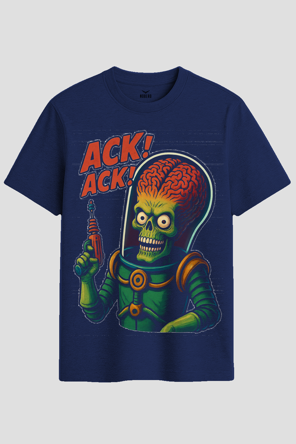 Retro Sci-Fi Martian Ack Ack Graphic T-Shirt