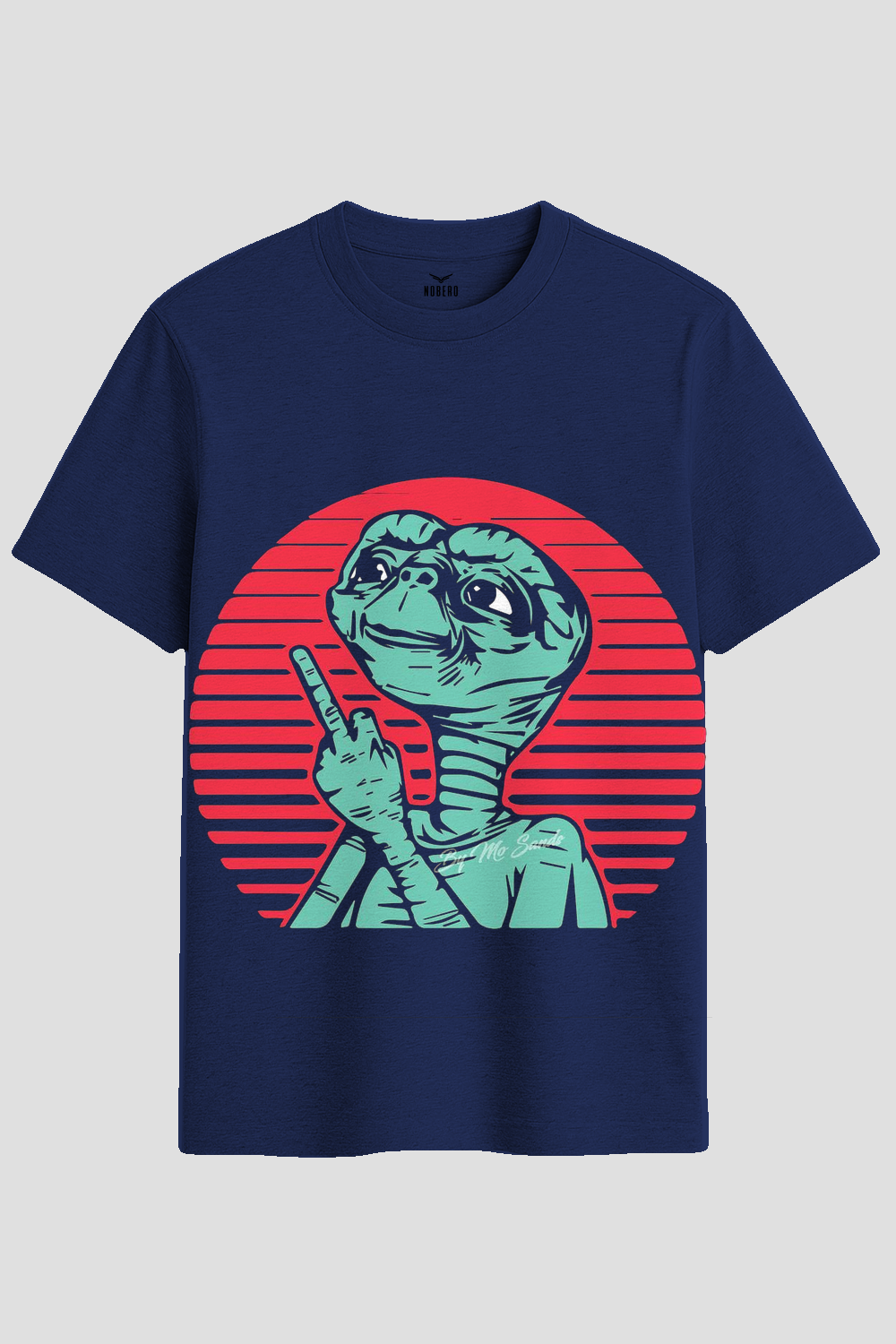 Retro Alien Sunset Graphic T-Shirt