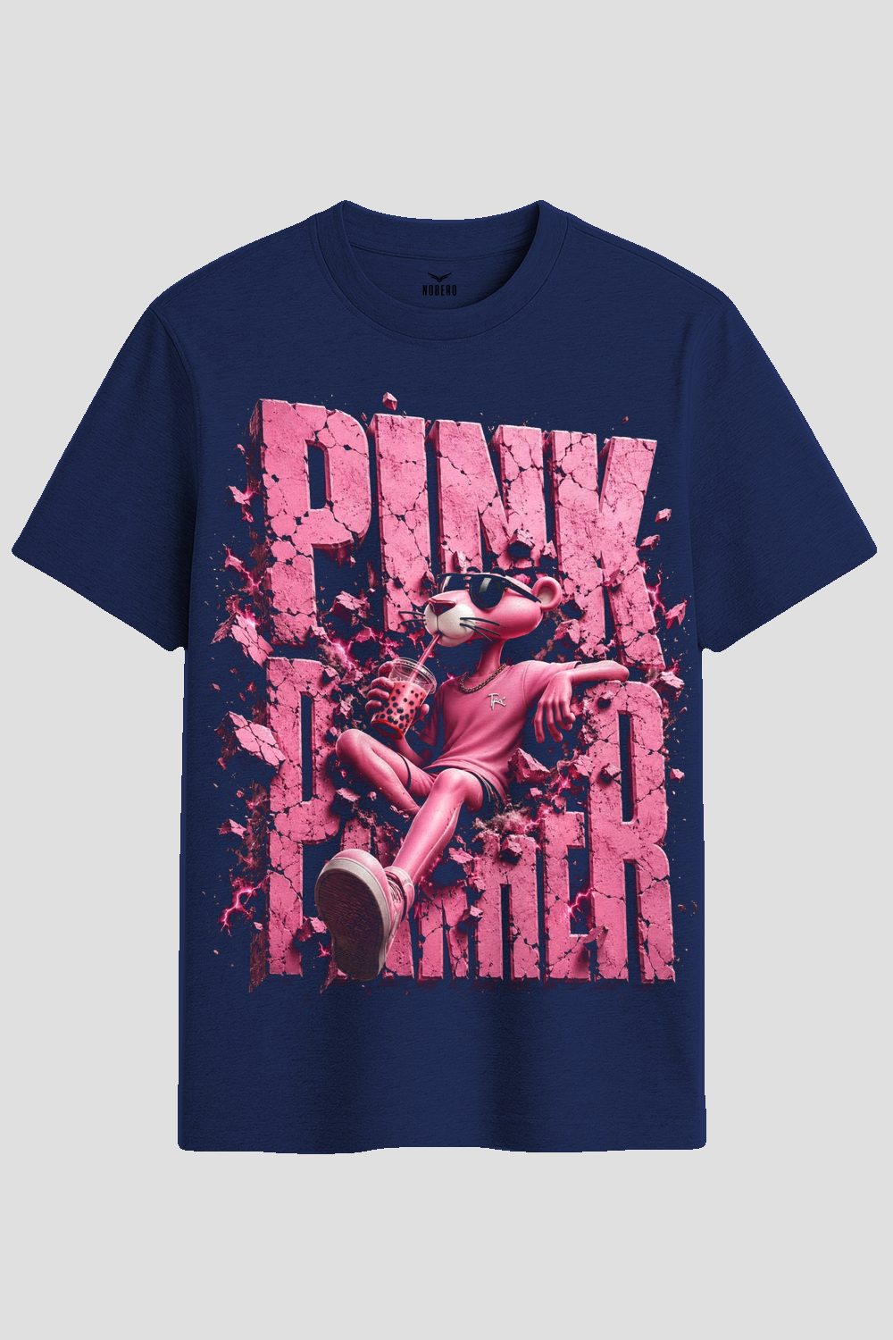 Cool Pink Panther Boba 3D Graphic T-Shirt