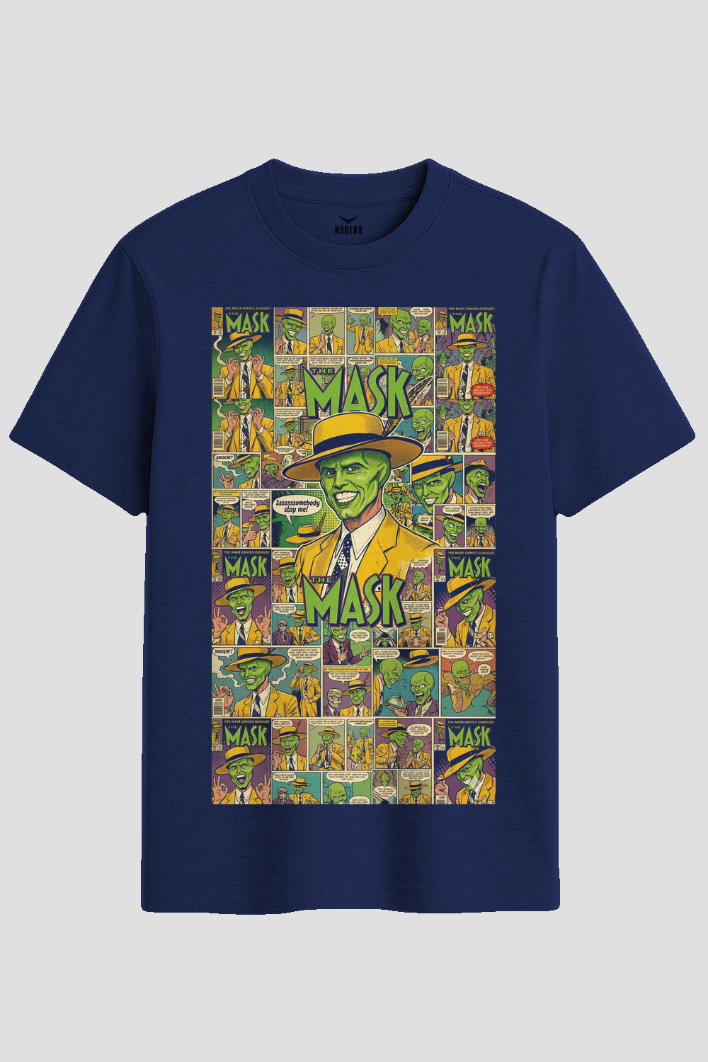 Retro The Mask Comic Strip Graphic T-Shirt