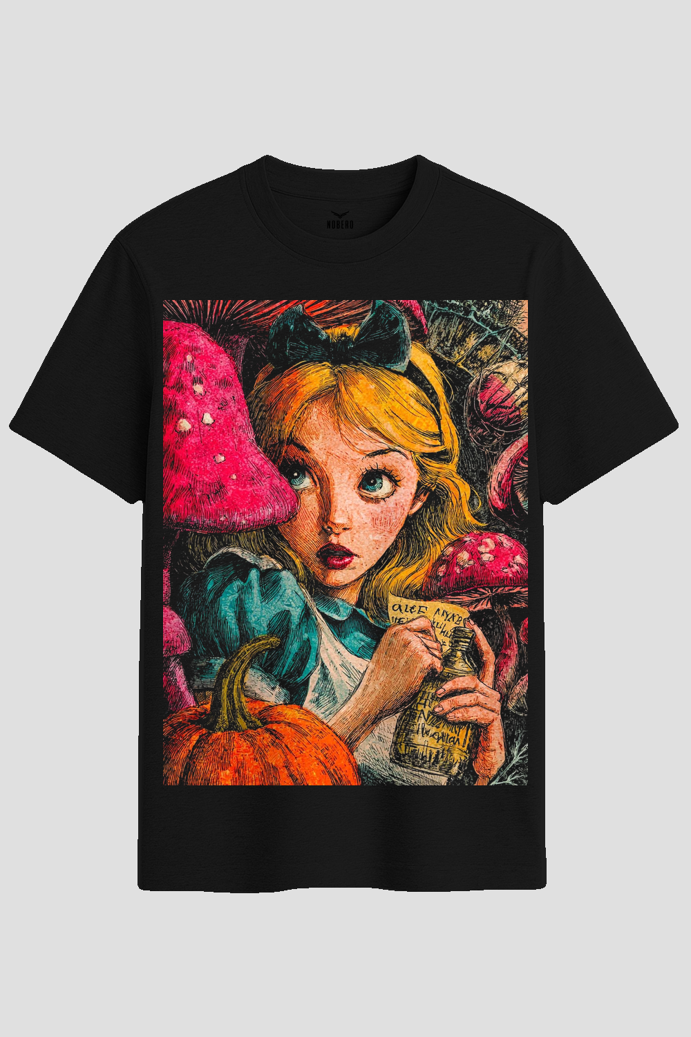 Vintage Alice In Wonderland Graphic T-Shirt