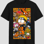 Anime Shinobi Doodle Graphic T-Shirt