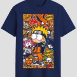 Ninja World Graffiti Doodle Graphic T-Shirt