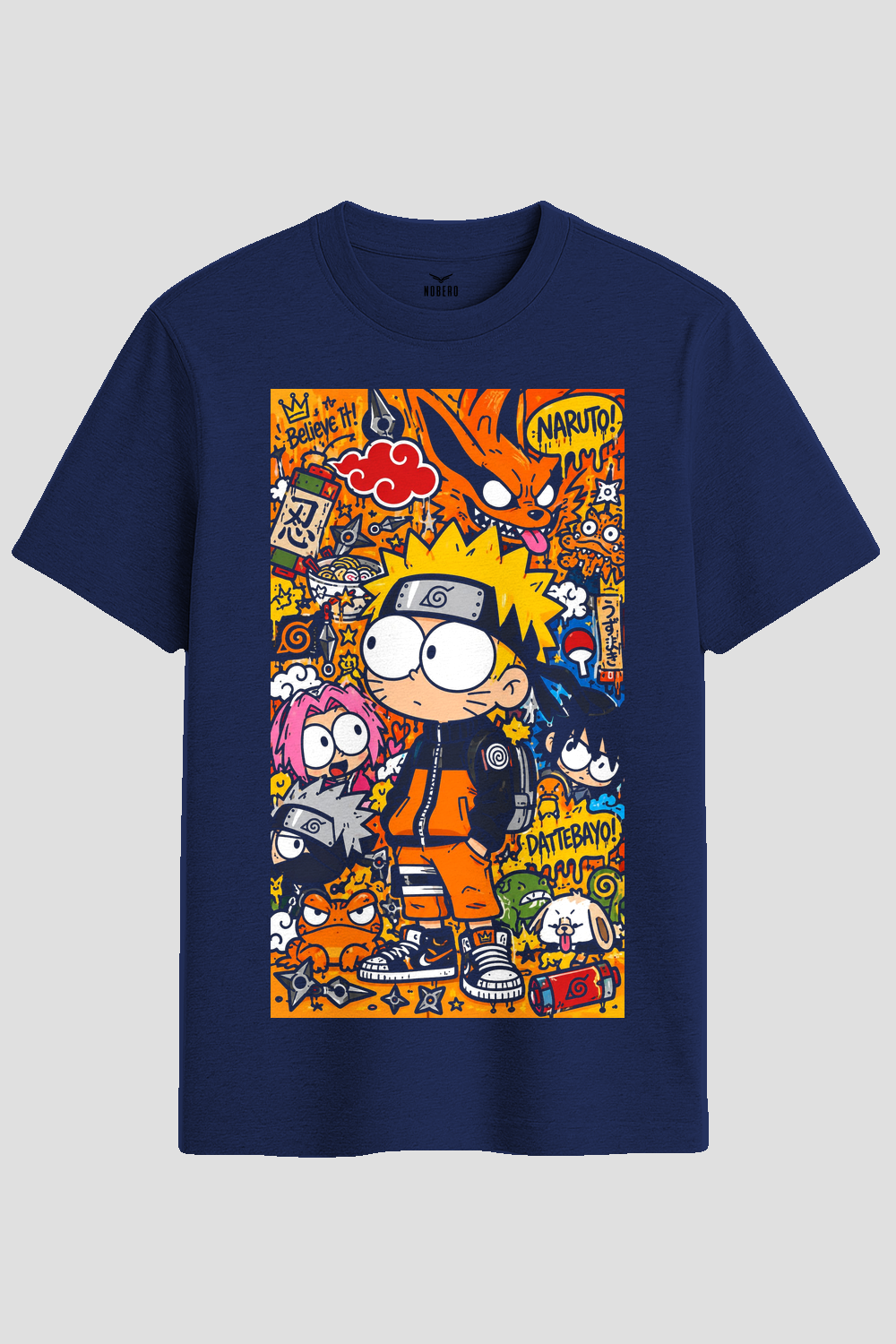 Ninja World Graffiti Doodle Graphic T-Shirt