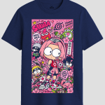Chibi Sakura Medic Ninja Doodle Graphic T-Shirt
