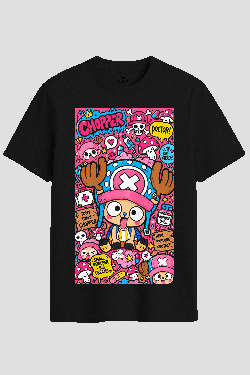 Tony Tony Chopper Anime Doodle Graphic T-Shirt