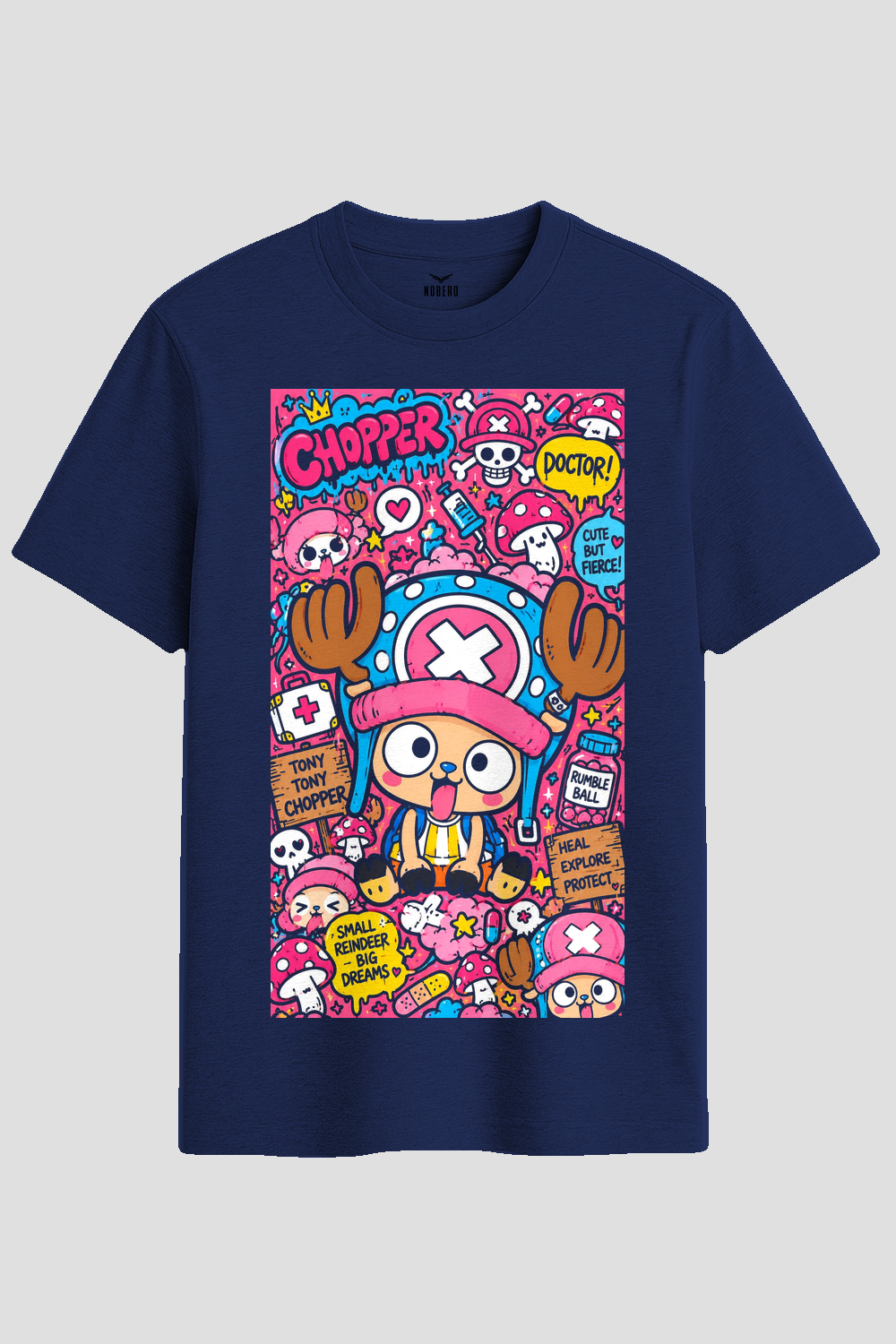 Tony Tony Chopper Anime Doodle Graphic T-Shirt